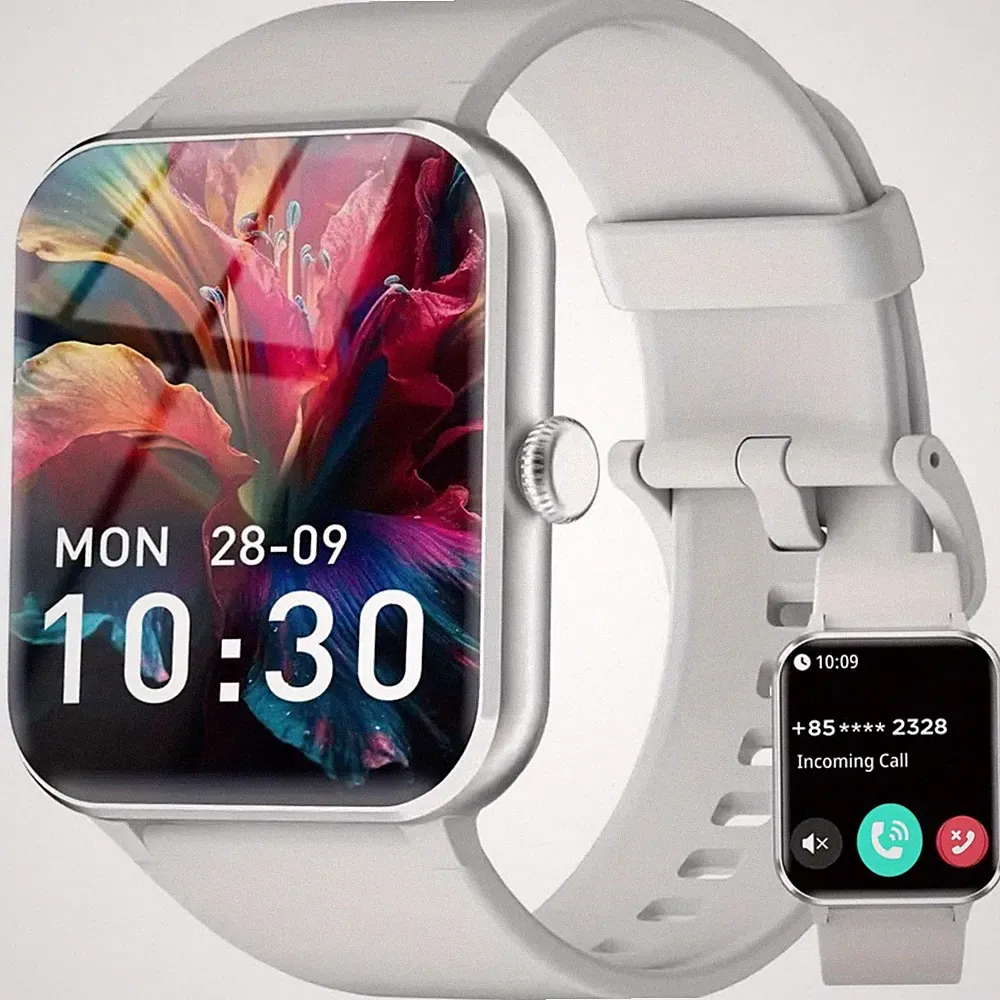 Blackview Smartwatch Herren Damen Fitnessuhr Bluetooth Anruf und Sprachassistent
