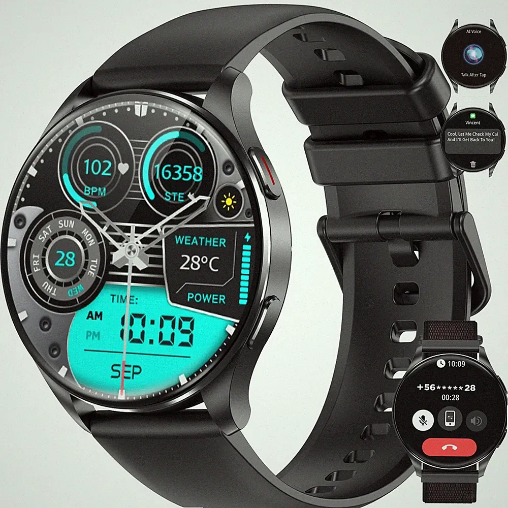Blackview X20 Smartwatch Herren 1.43" AMOLED Bluetooth-Anruf für Android & iOS