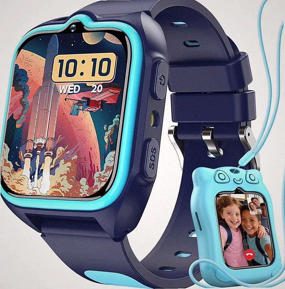 Blackview Z30. Kinder Smartwatch 4G GPS mit SIM Kamera SOS Blau Neu