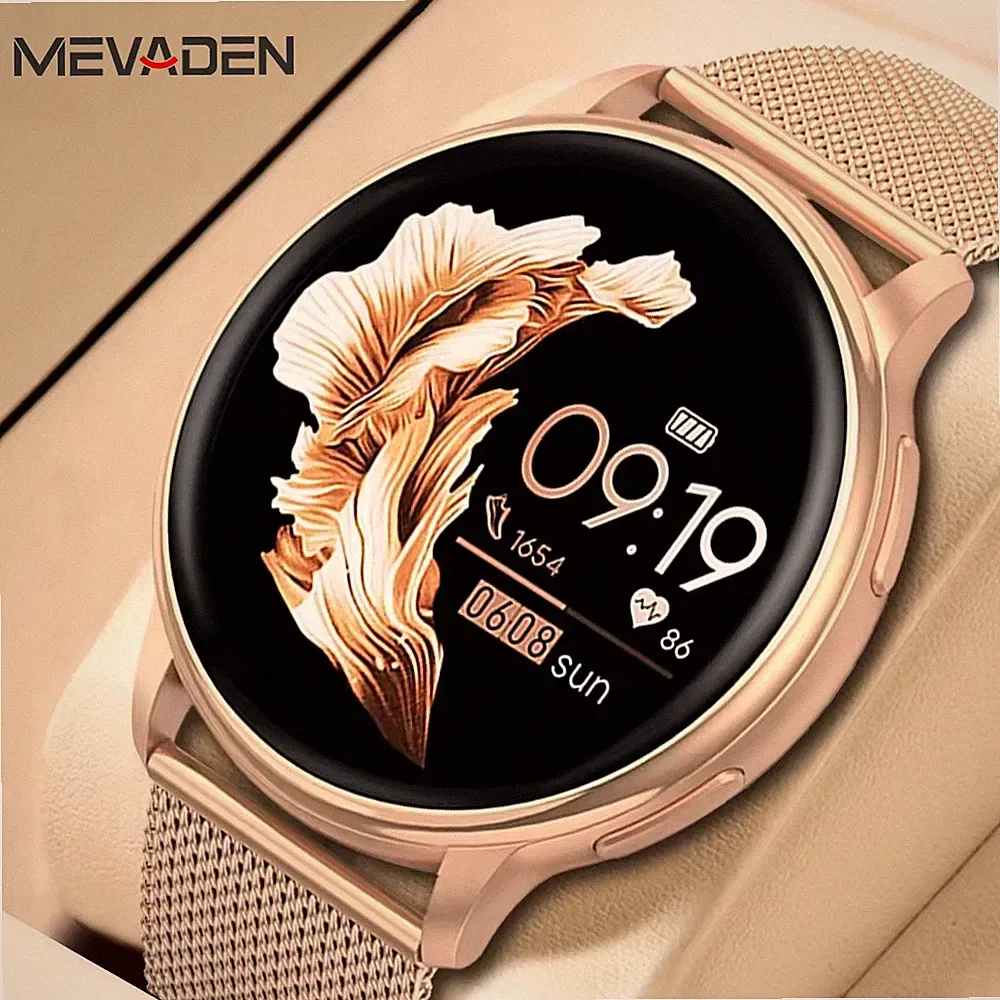 Bluetooth Anruf Smart Watch Damen Custom Zifferblatt Uhren Männer Sport Fitness Tracker H
