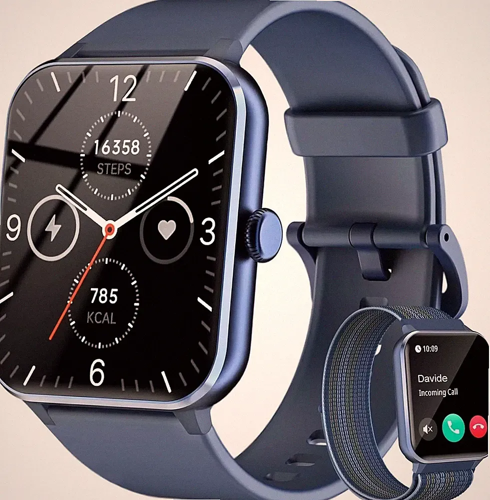 Bluetooth Smartatch für Herren Damen Armband Blutdrucks Schrittzähler Sport-uhr