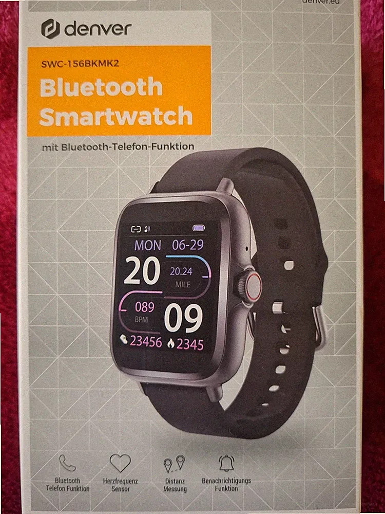 Bluetooth Smartwatch , Fitnesstracker, Schlafüberwachung Bluetoothanrufe uvm.