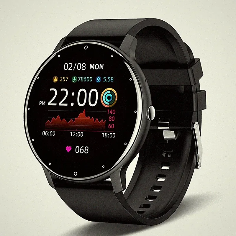 Bluetooth Smartwatch Herren Damen Fitness Sport Herzfrequenz Pulsuhr Blutdruck