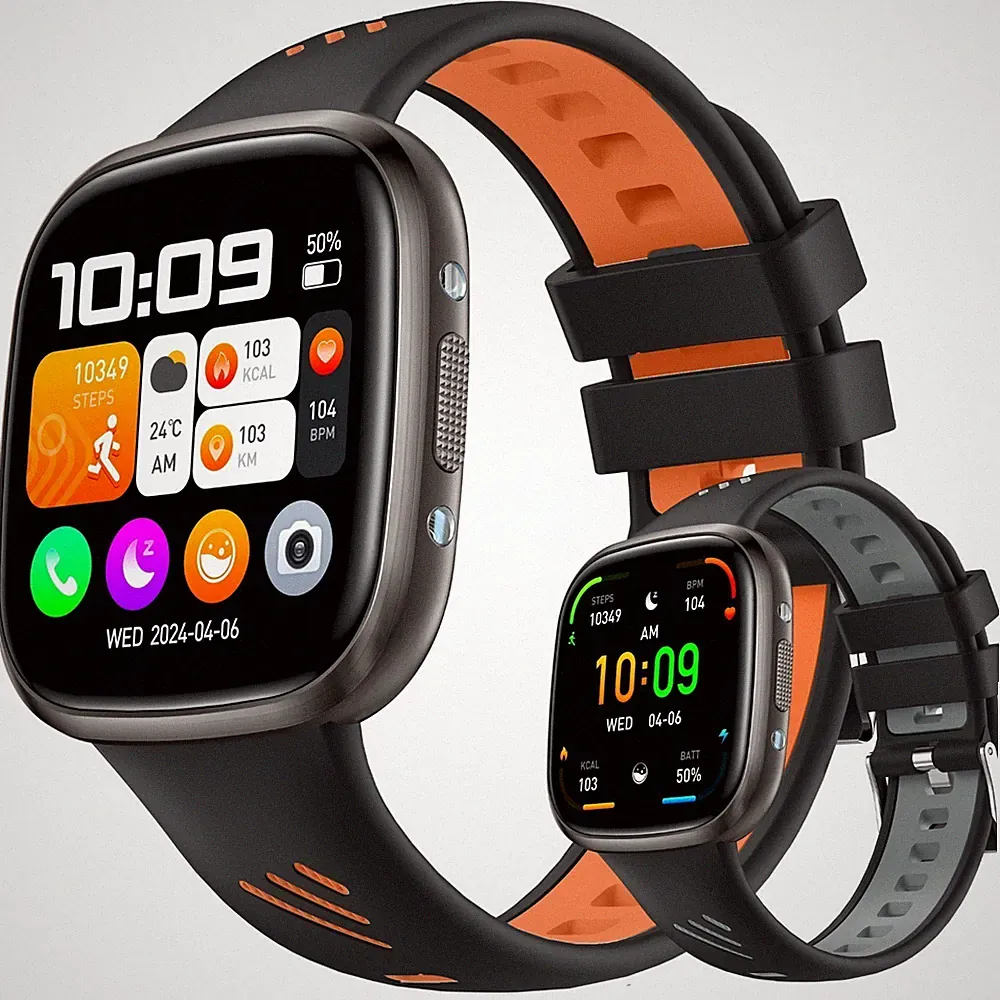 Bluetooth Smartwatch Herren Damen mit Telefonfunktion Sprachassiste Blutdruck