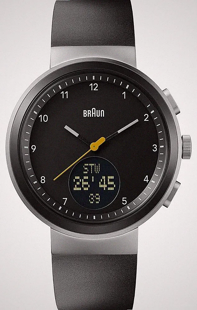Braun Digitale Smartwatch (45 Mm) Schwarzes Hybrid-Zifferblatt / BN0299NBKBKG