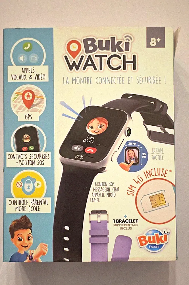 Buki Buki Watch Kinder-Smartwatch 4G SIM GPS Touchscreen Silikonarmband 35mm
