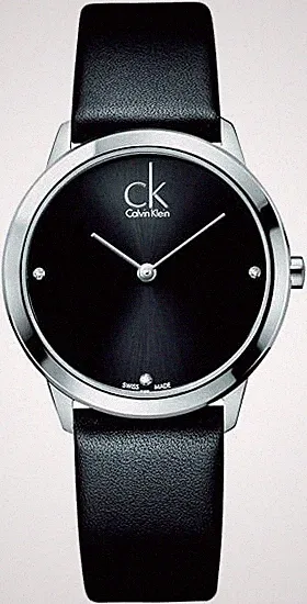 Calvin Klein Damen Analog Quarz Smart Watch Armbanduhr Leder MINIMAL K3M221C
