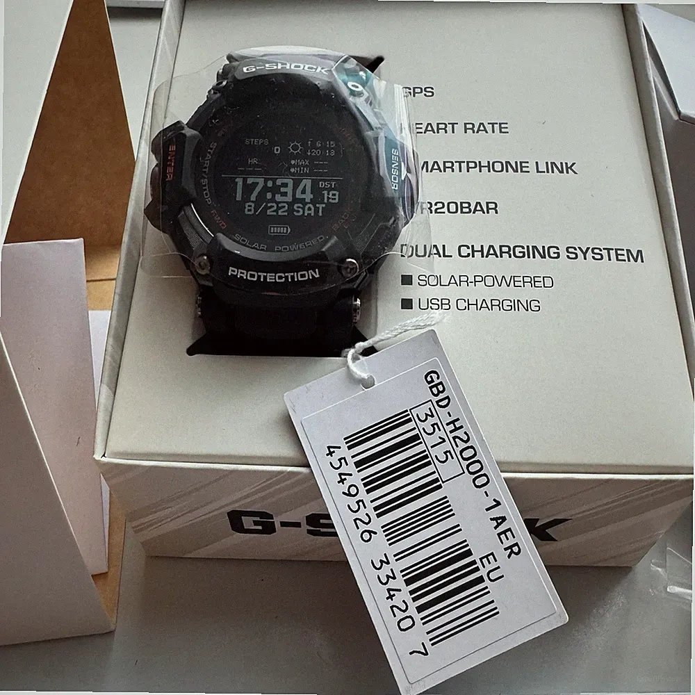 CASIO G-SQUAD SERIE GBD-H2000 GBD-H2000-1A Uhr Smartwatch Smart Watch