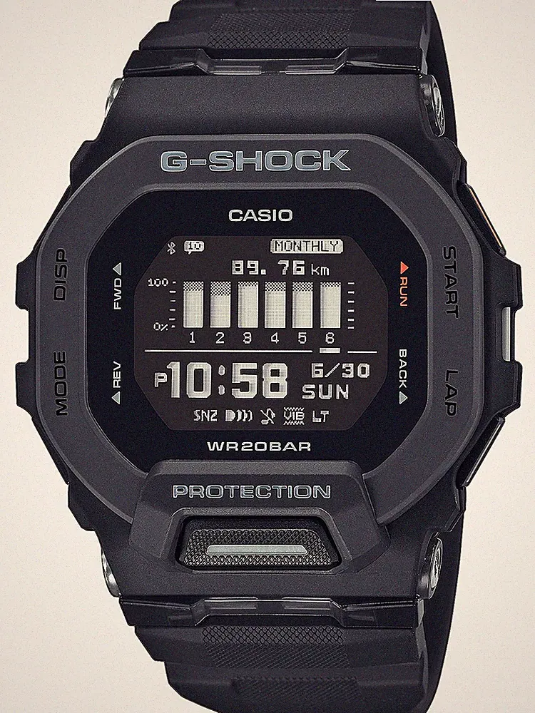 Casio GBD-200-1ER Armbanduhr G-Shock 44mm Smartwatch Quarz Herren Schwarz 20 ATM
