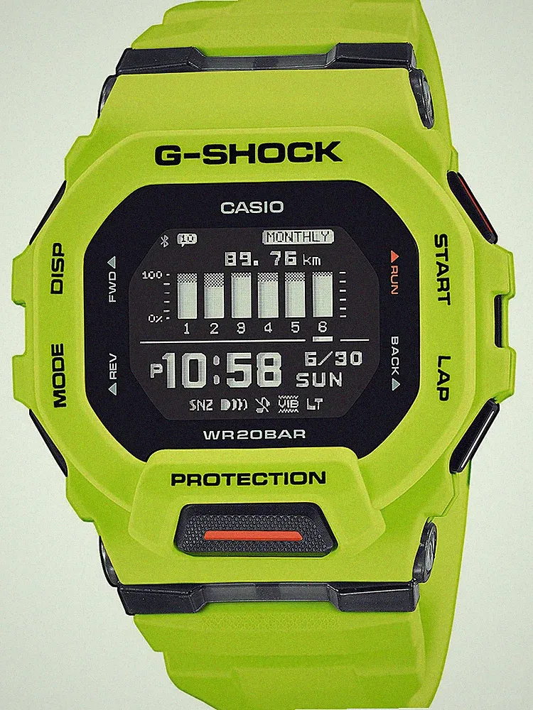 Casio GBD-200-9ER Armbanduhr G-Shock 46mm Smartwatch Quarz Herren Schwarz Grü...