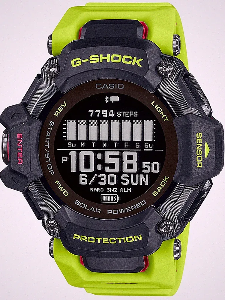 Casio GBD-H2000-1A9ER G-Shock G-Squad 53mm 20ATM Smartwatch Quarz Herren Schwarz