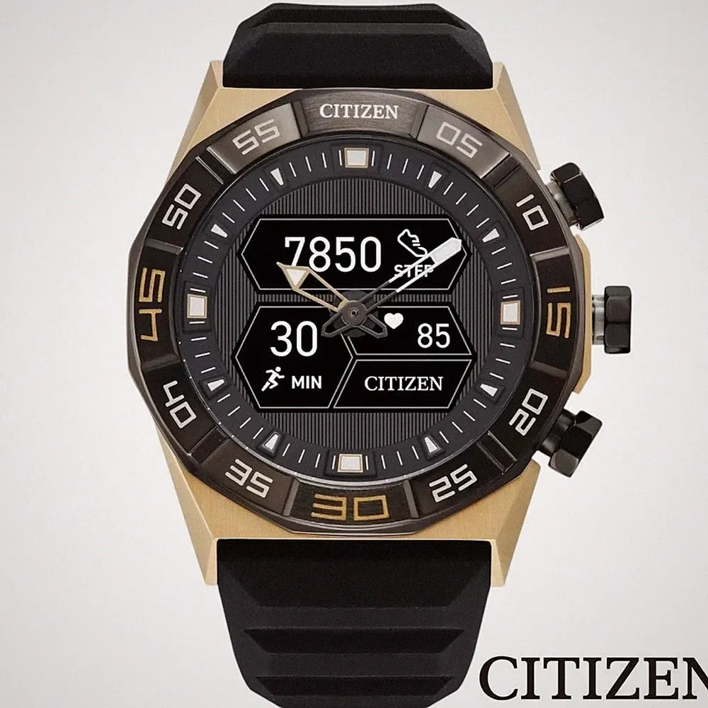 Citizen Hybrid Smartwatch Herren Armbanduhr 44mm JX200903E Wrist 21cm Classic