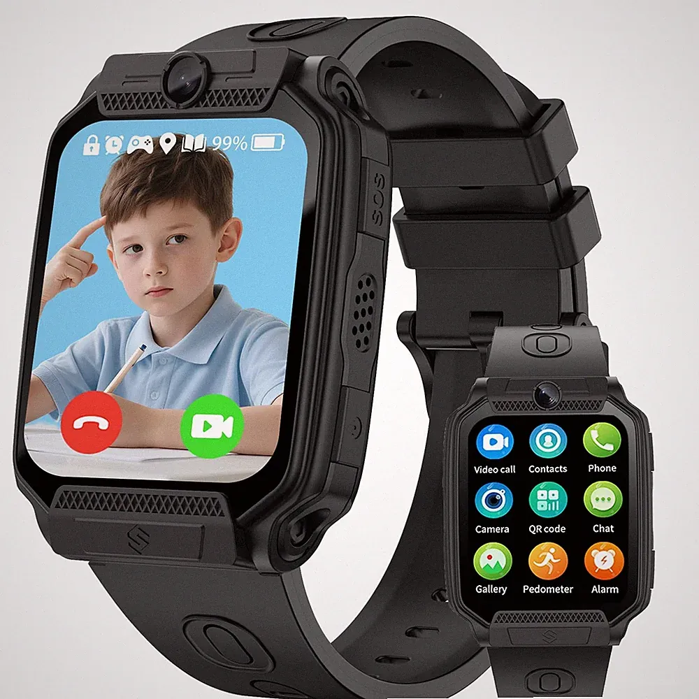 Clleylise Smartwatch Kinder Anruf, Fitness, 1,83" Display & SchlafAnalyse