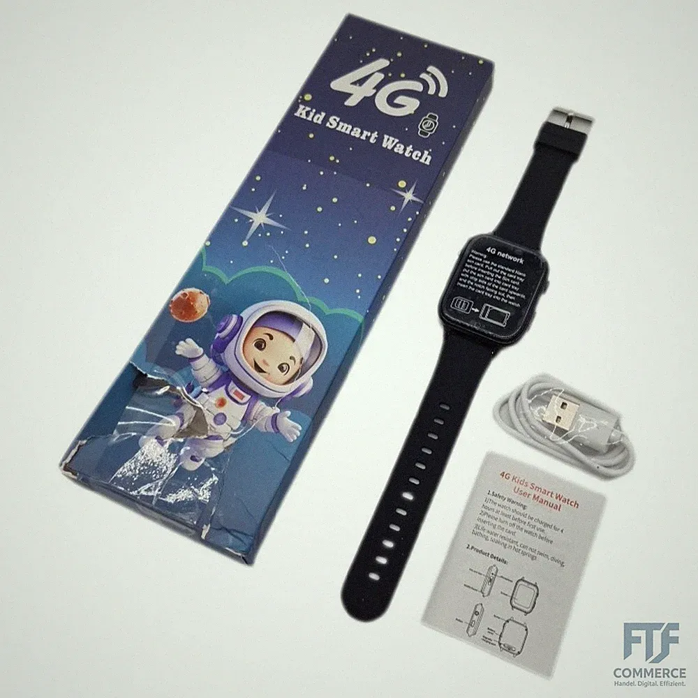 clleylise Smartwatch Kinder mit GPS und Telefon, 4G Kinder Smartwatch, Voice Cha