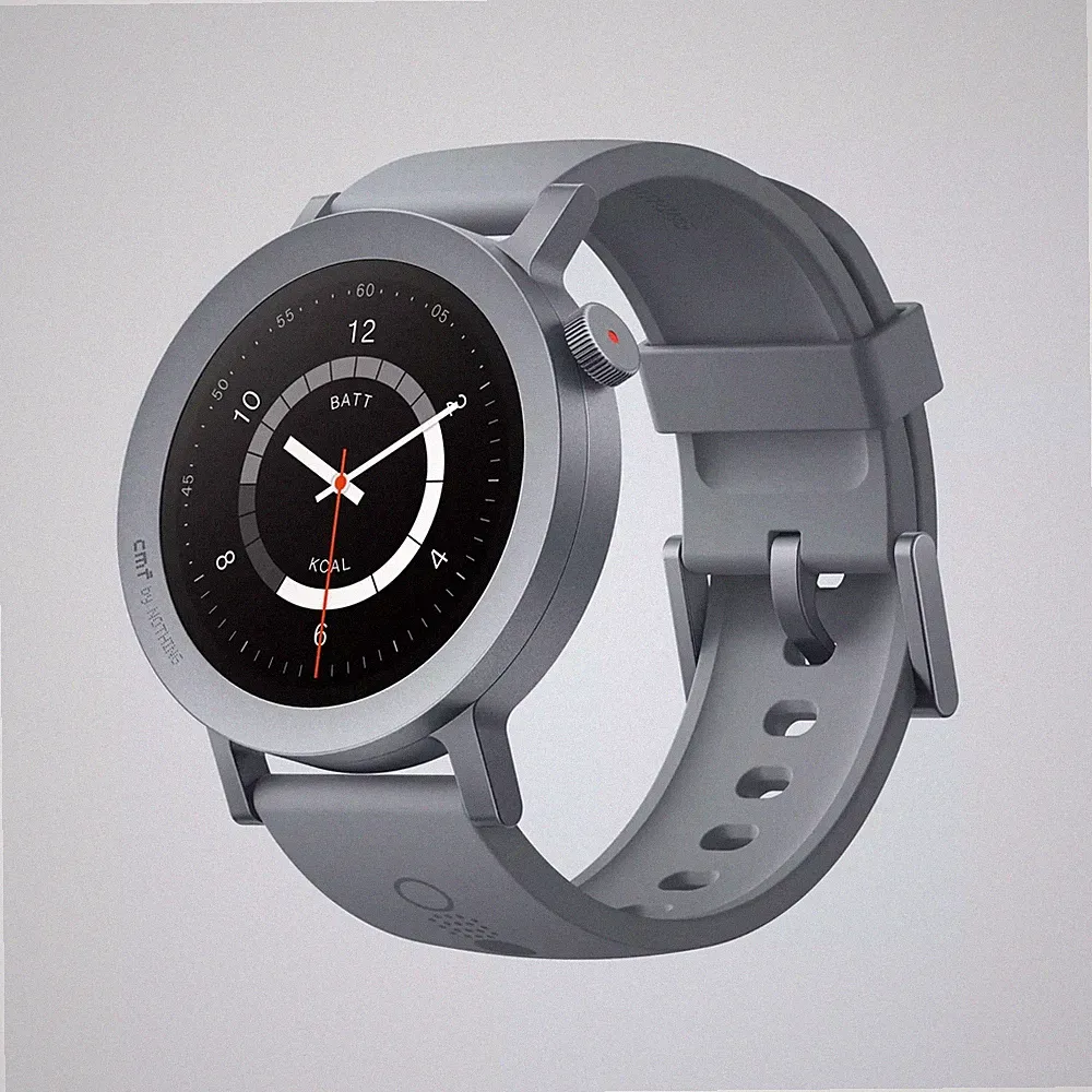 CMF by Nothing Watch 2 Pro Ash Gray 1,32" AMOLED Gestensteuerung GPS Smartwatch
