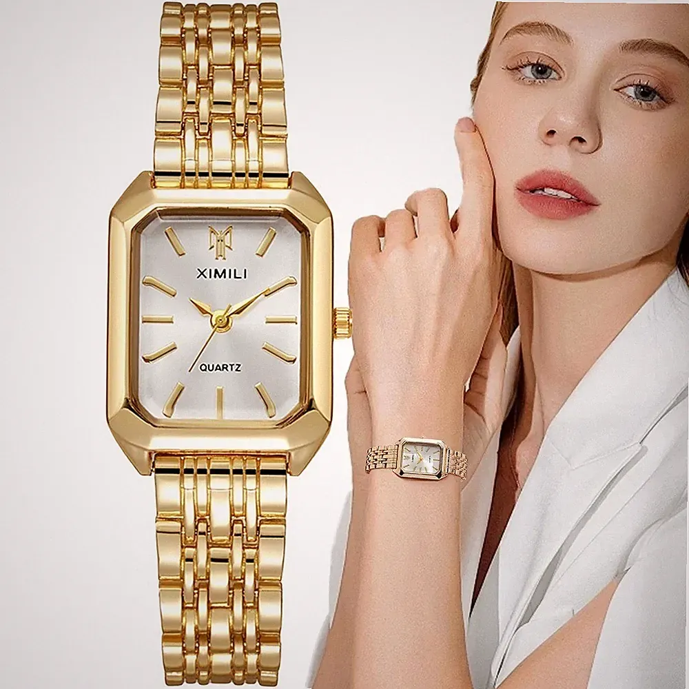 Damen Leder Quarz Uhr Mode Luxus Hintergrundbeleuchtung Armbanduhr
