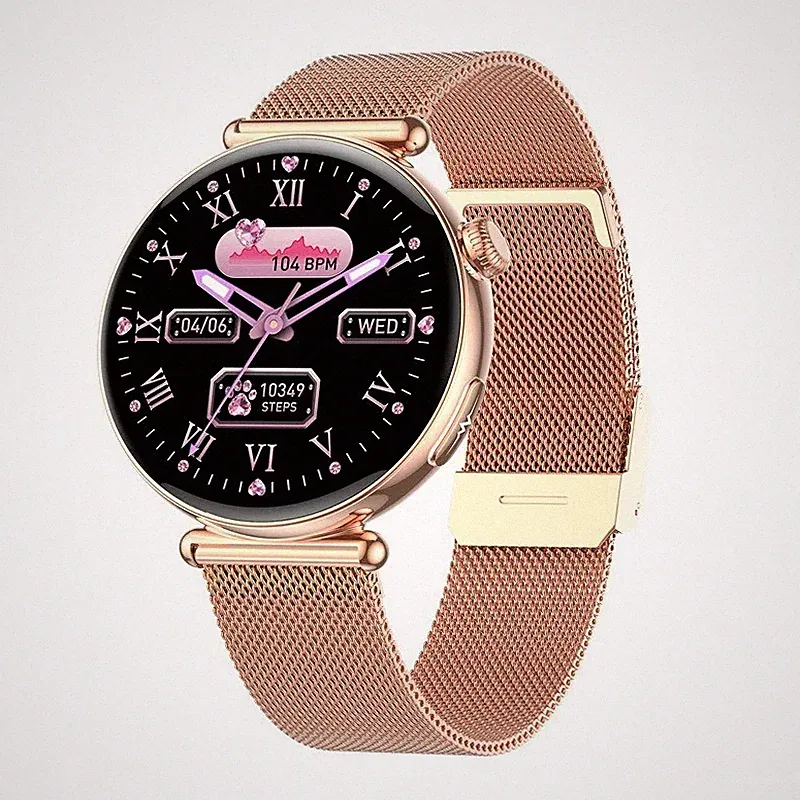 Damen Mode ECG Smartwatch ET491 Bluetooth-Anrufe Herzfrequenz Blutdruck-Monitor