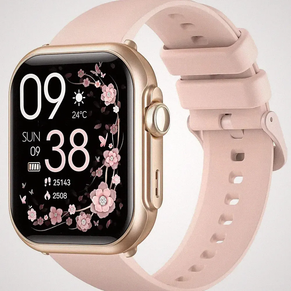 Damen Smartwatch Android & iOS, Fitness Tracker, Touchdisplay, Herzfrequenz, Neu