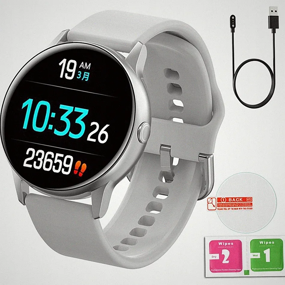 Damen Smartwatch DT88 Pro Silber, 1,3" HD, deutsches Menü, WearPro App, Bluetoot