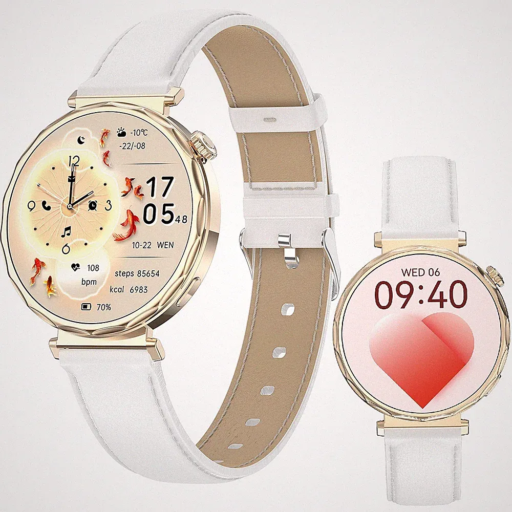 Damen Smartwatch EX200 Bluetooth-Anruf Herzfrequenz-Schlafmonitor Wasserdicht