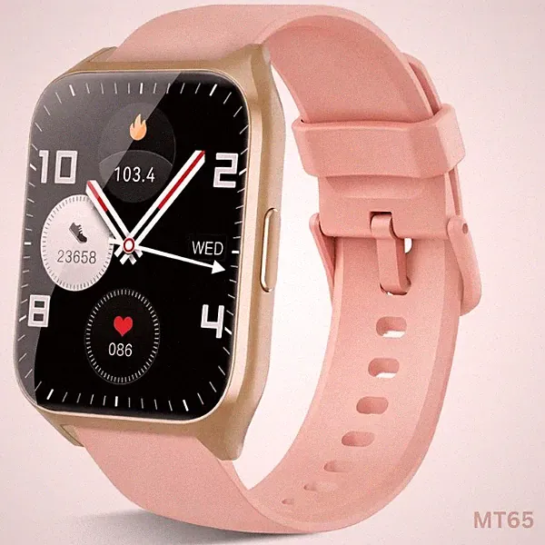 Damen Smartwatch mit Bluetooth Telefon Anruf-Funktion für iOS & Android, MT65