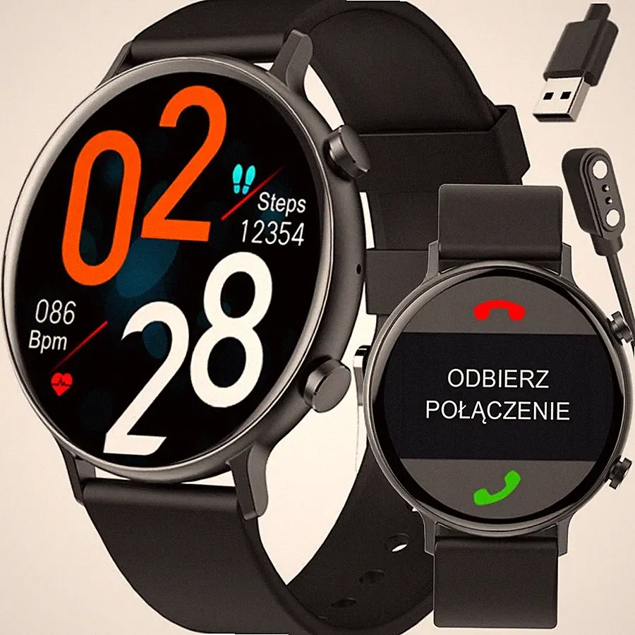 Damen-Smartwatch Rubicon RNCE98 - Anrufe, Pulsoximeter (sr043b)