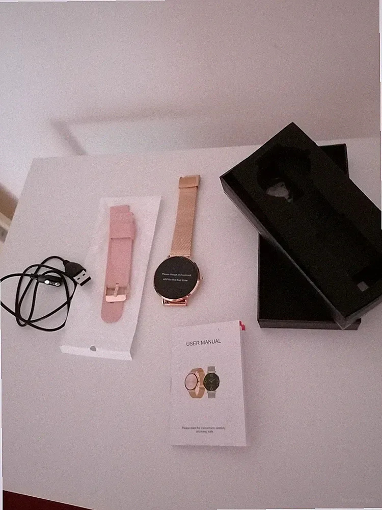 Dünne Goldene Smartwatch Für Damen