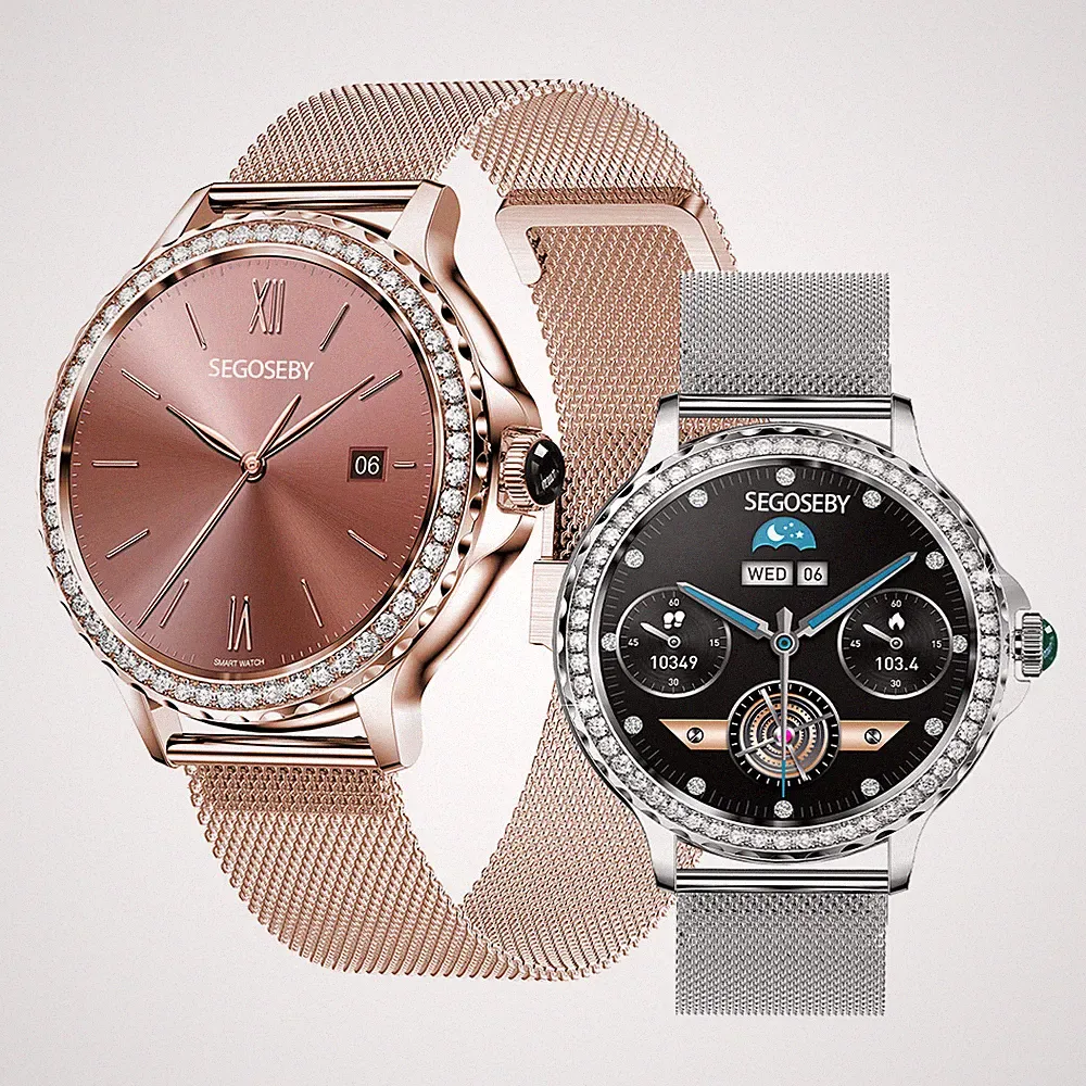 Damenmode Mädchen SmartWatch NX19 Bluetooth Anruf Blutdruck Herzfrequenz-Monitor