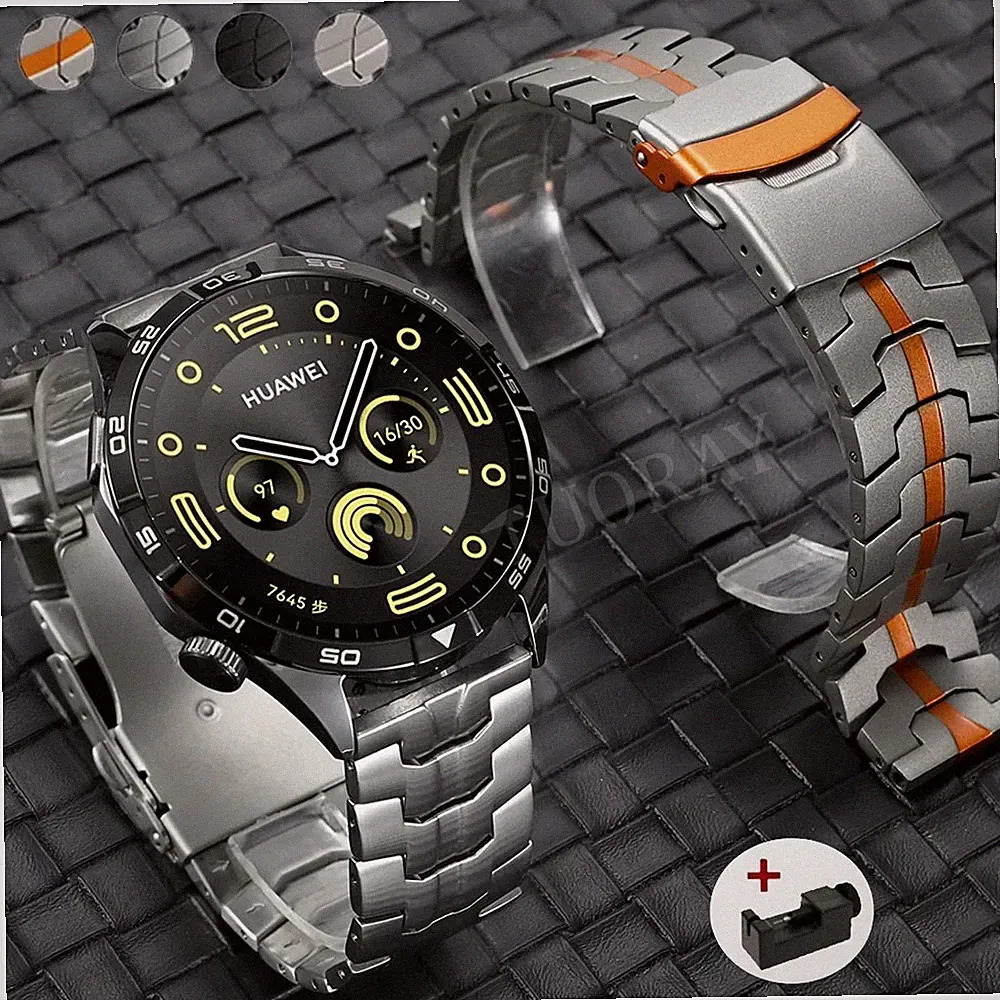 DE Titan Metall Armband Für Fossil Smartwatch 22mm Universal Uhrenarmband Ersatz