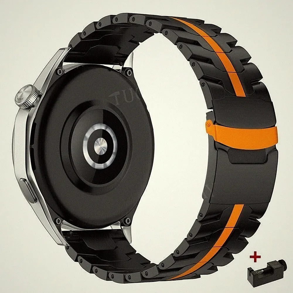 DE Titan Metall Armband Für Fossil Smartwatch 22mm Universal Uhrenarmband Ersatz