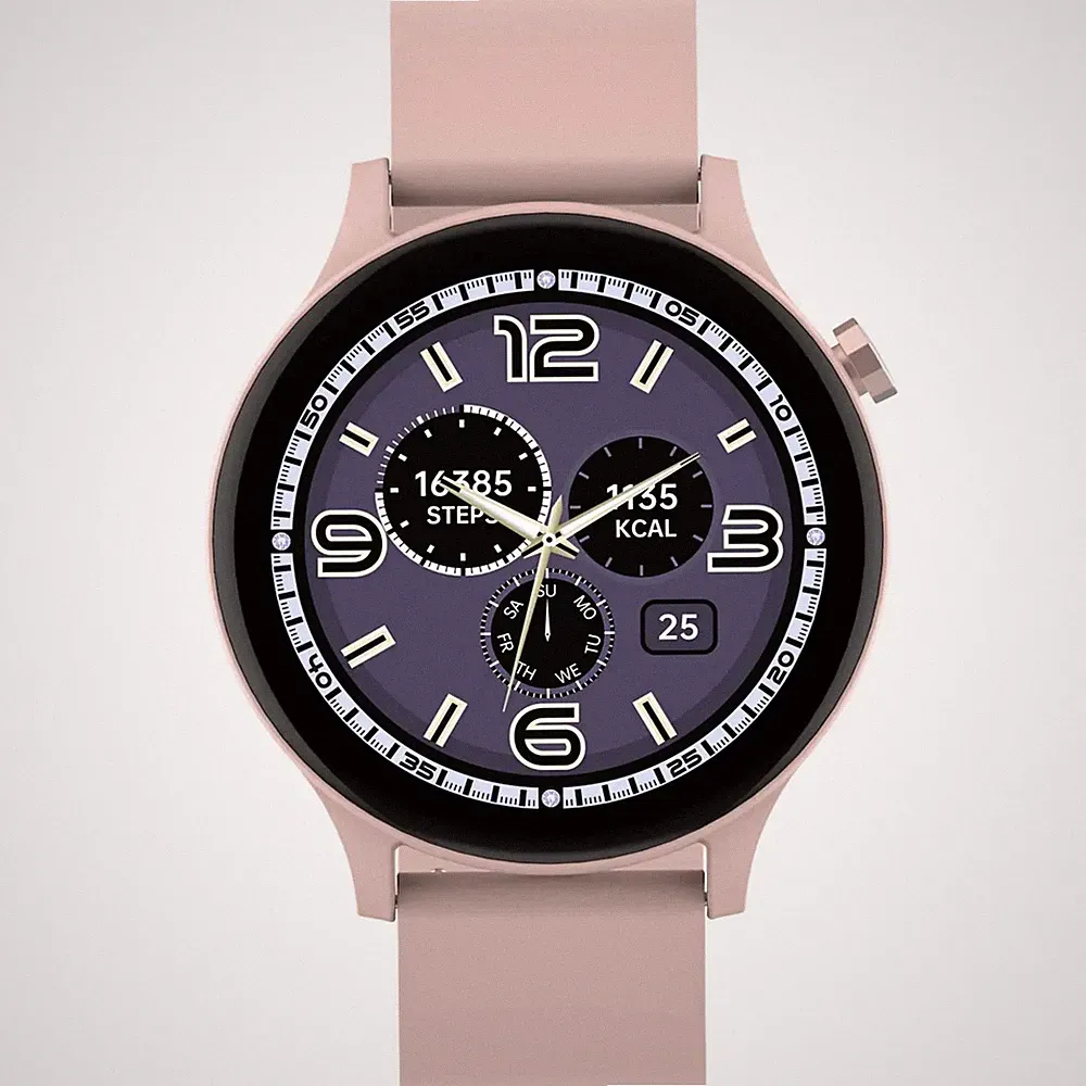 Denver Smartwatch Uhr Fitness Tracker Rose Bluetooth Anruf Herzfrequenz Onesize