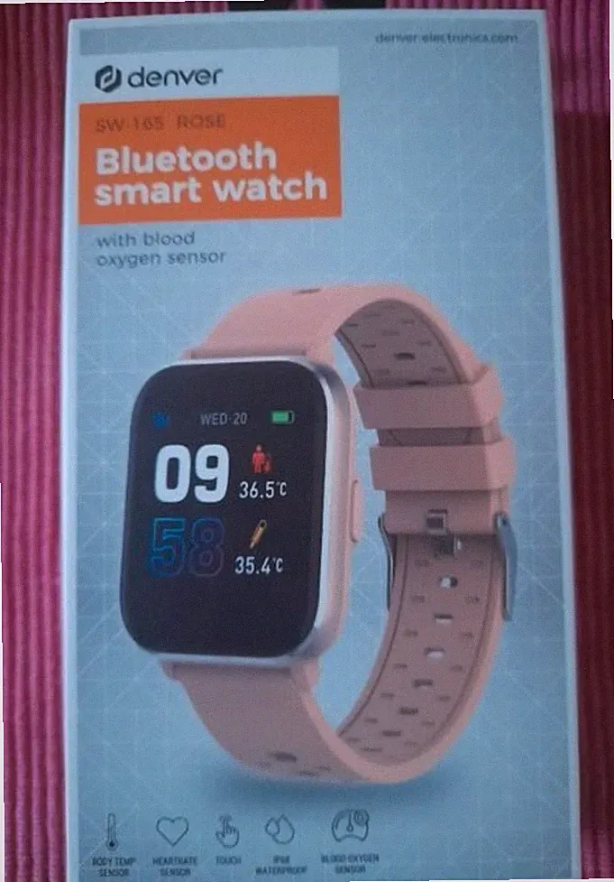 Denver SW-165 Smartwatch mit Bluetooth Rosa Rose Damen