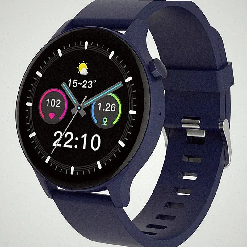 Denver SWC-338BU Smartwatch Fitnessuhr Herzfrequenzmesser Wearables - Wie Neu