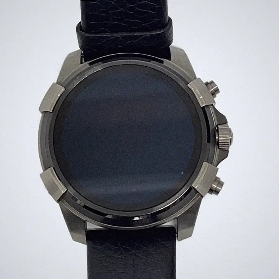 DIESEL DZT2004 Full Guard Smartwatch 48mm Touchscreen Schwarz Edelstahl Gebra...