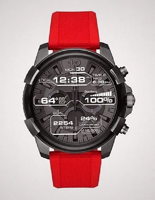 DIESEL ON FULL GUARD HERREN SMART WATCH DZT2006 SCHWARZES ZIFFERBLATT - GARAN...