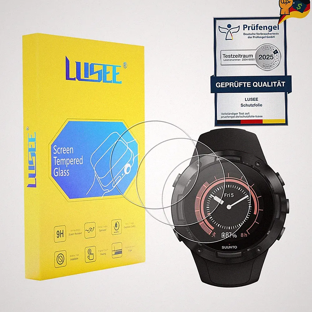 Displayschutzfolie 30mm Smartwatch, 9H Härte, Anti Kratzer, HD Klarheit, Anti