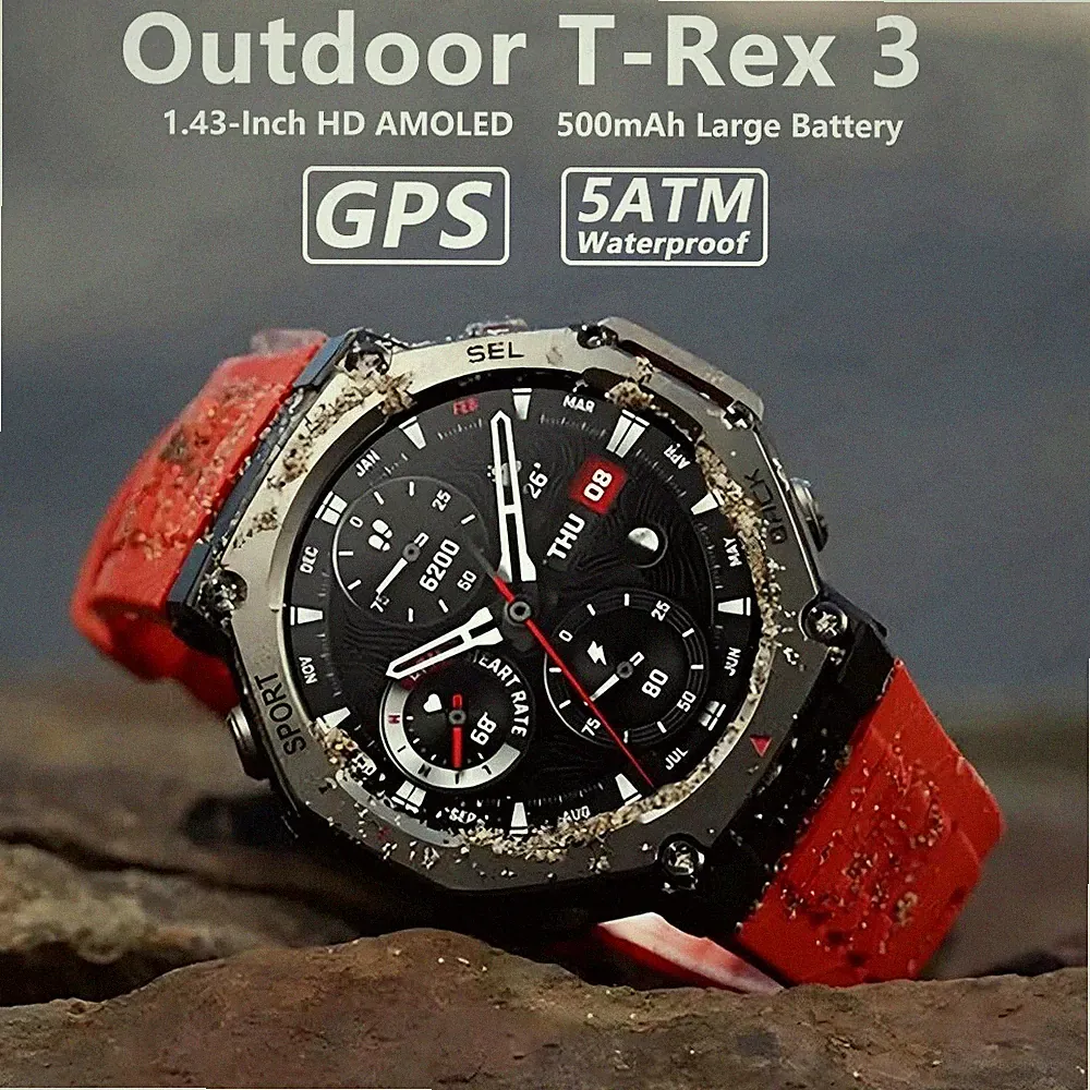 DM58 GPS Smartwatch 1,43 Zoll AMOLED Display unterstützt GLONASS BDS...