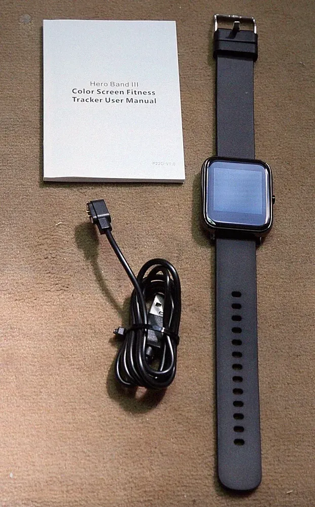 Donerton P22D Smartwatch für Damen u. Herren 1,4 Zoll IP67 schwarz