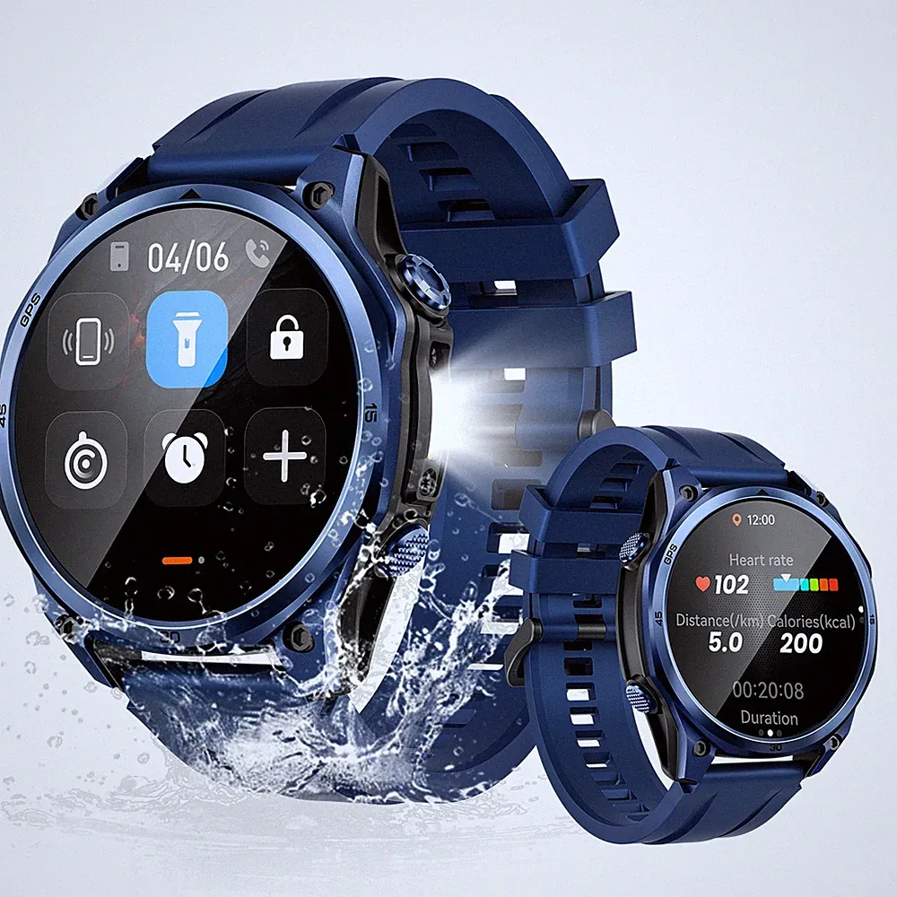 DOOGEE Anywise W1 Pro Smartwatch Herren Dual-Band GPS & Offline-Karten Bluetooth