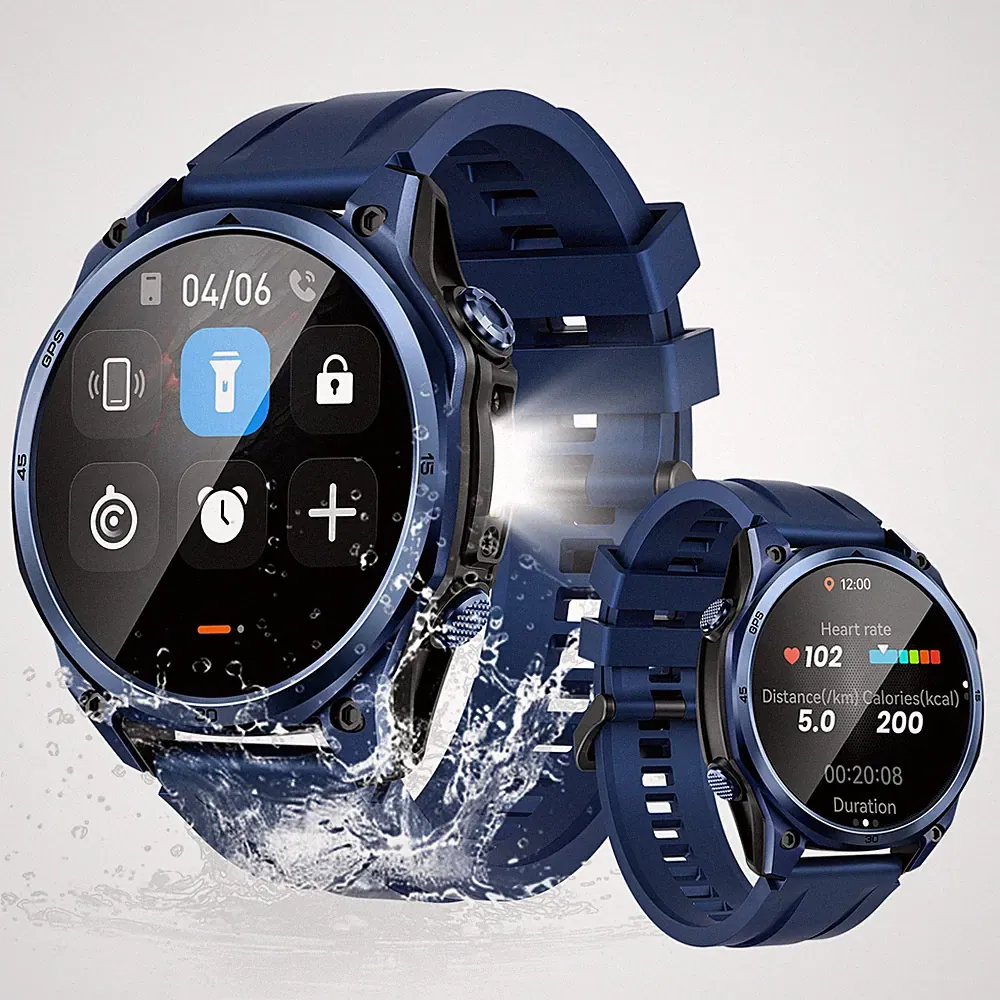 DOOGEE Anywise W1 Pro Smartwatch Herren Dual-Band GPS & Offline-Karten iOS 2026