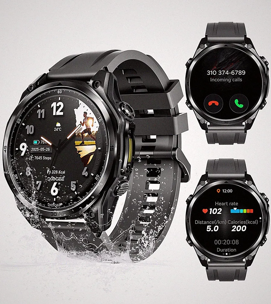DOOGEE ANYWISEW1LITE Smartwatch For Men 1,43''AMOLED Outdoor Smart Watch 5ATM