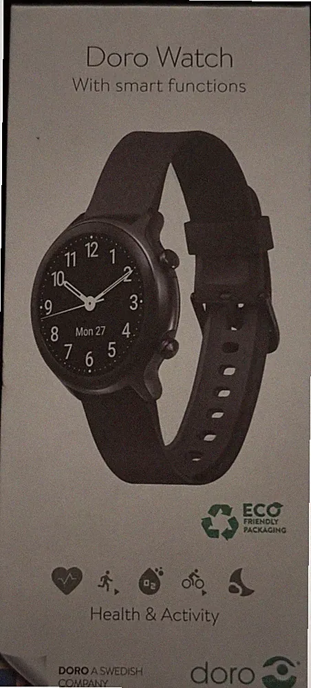 Doro Smartwatch 8515 Senioren Fitnessuhr, Schrittzähler Herzfrequenz Navy Blue