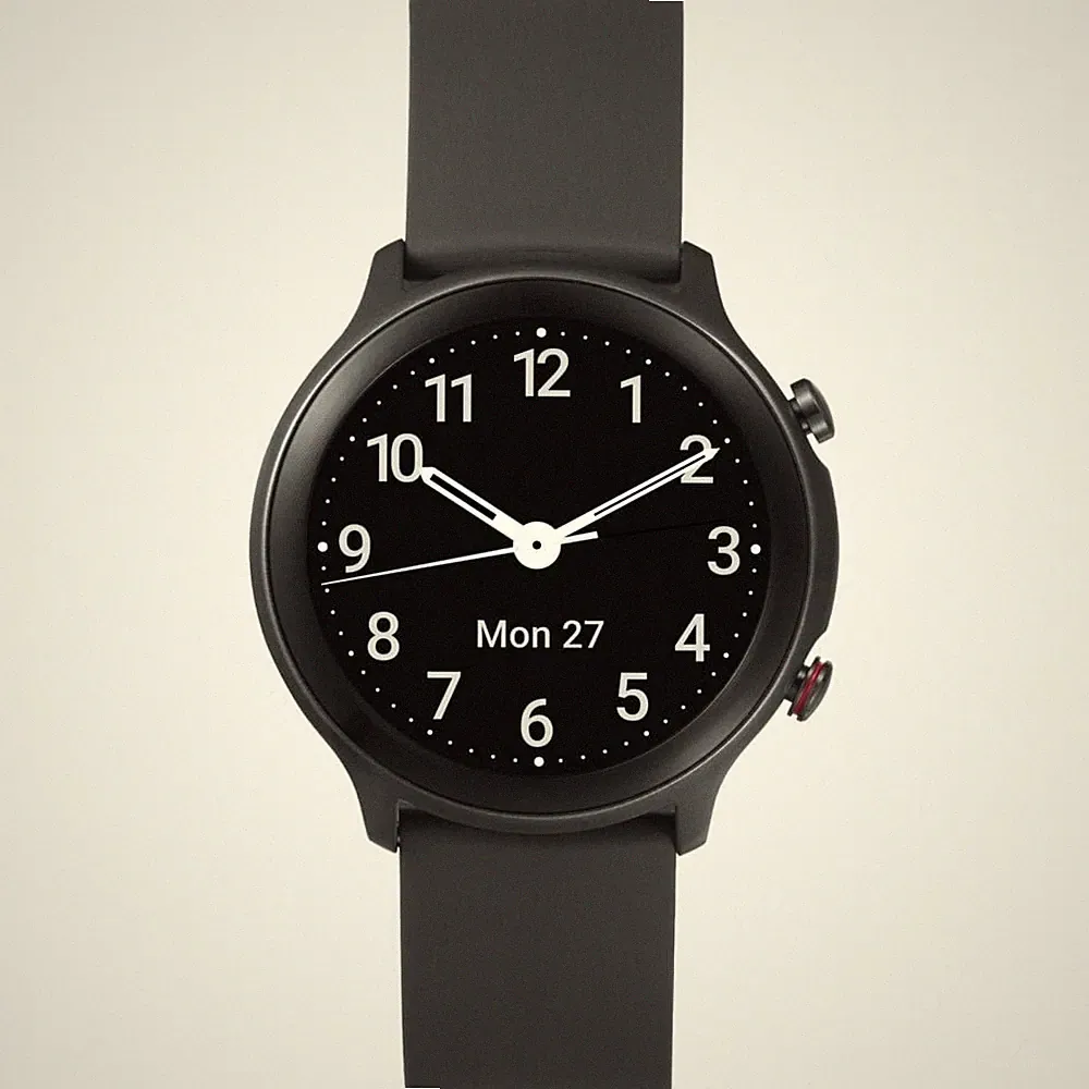 Doro Watch Schwarz Smartwatch Schwarz (k.A.) TPU/Silikon mit Metallschnalle