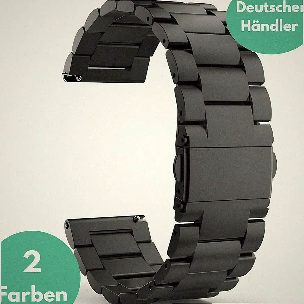 Edelstahl Glieder Uhrenarmband für 18mm / 20mm / 22mm Metall Edelstahl Universal