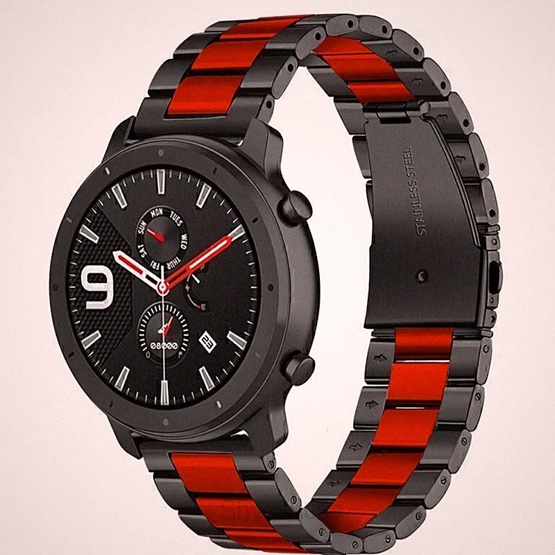 Edelstahl Luxus Armband Für Fossil Gen 6 5 5E 44mm/Gen 5 LTE 45mm/Q Gazer/Wander