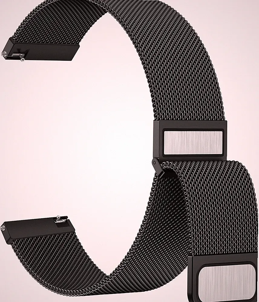 Edelstahl Mesh Uhrenarmband 22mm 20mm Metall Ersatz Armband Magnetverschluss