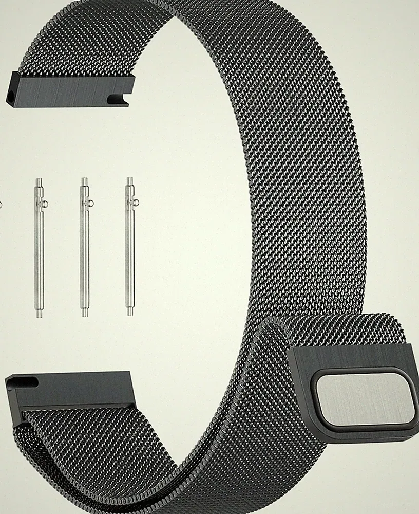 Edelstahl Mesh Uhrenarmband Magnetverschluss 14-24mm für Smartwatch Damen Herren