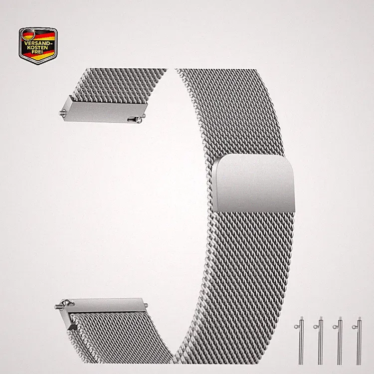 Edelstahl Mesh Uhrenarmband Magnetverschluss Smartwatch Ersatzband Damen Herren