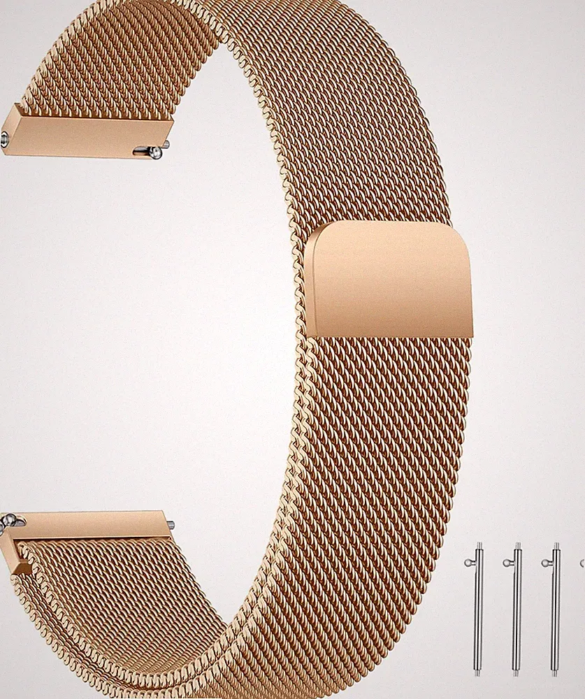 Edelstahl Mesh Uhrenarmband Metall Ersatz Armband Magnetverschluss Smartwatch
