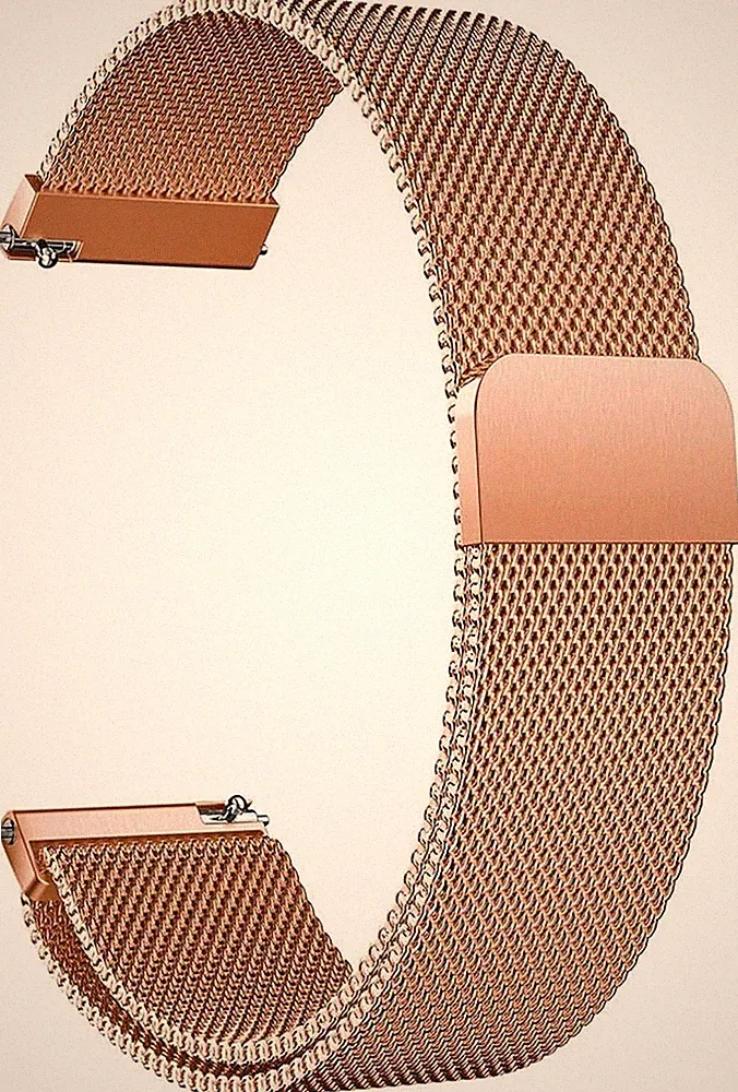 Edelstahl Mesh Uhrenarmband Metall Ersatz Armband Magnetverschluss Smartwatch Sc
